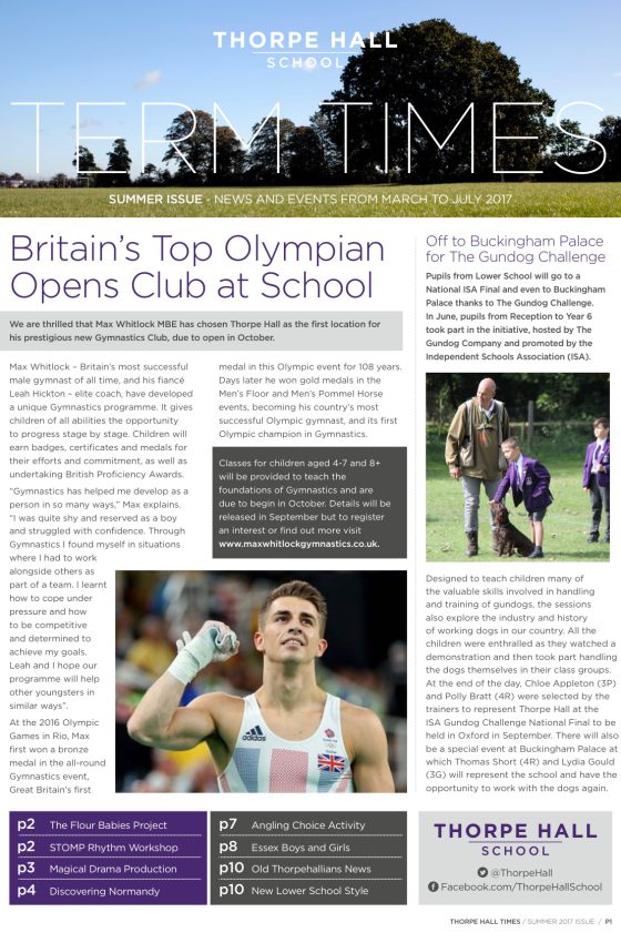 Thorpe Hall Times Thorpe Hall School